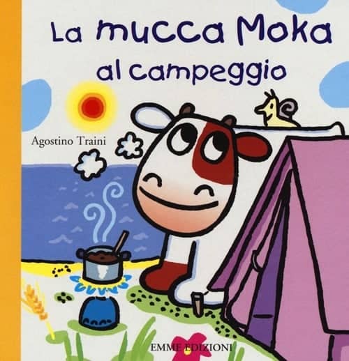 La mucca Moka al campeggio